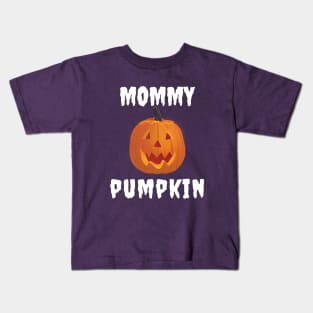 Mommy Pumpkin Jack O Lantern Matching Family Group Clothing Kids T-Shirt